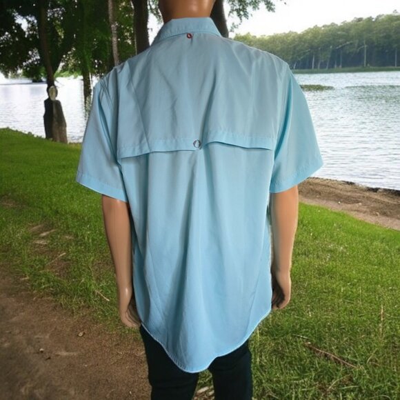NWOT THE AMERICAN OUTDOORSMAN (XL) Vented Short Sleeve Button Up - Picture 3 of 6